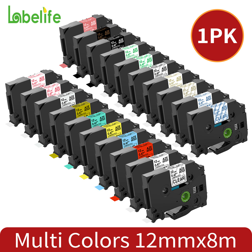 Label Printer Tape - شريط ملصقات مصفح 12 مم متوافق