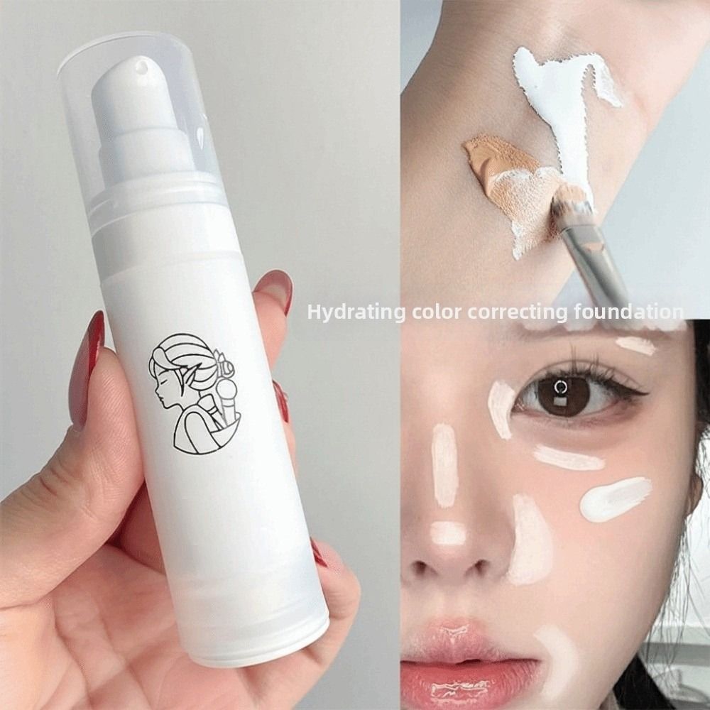 Correction Fluid White - كريم أساس سائل أبيض بلمسة طبيعية،