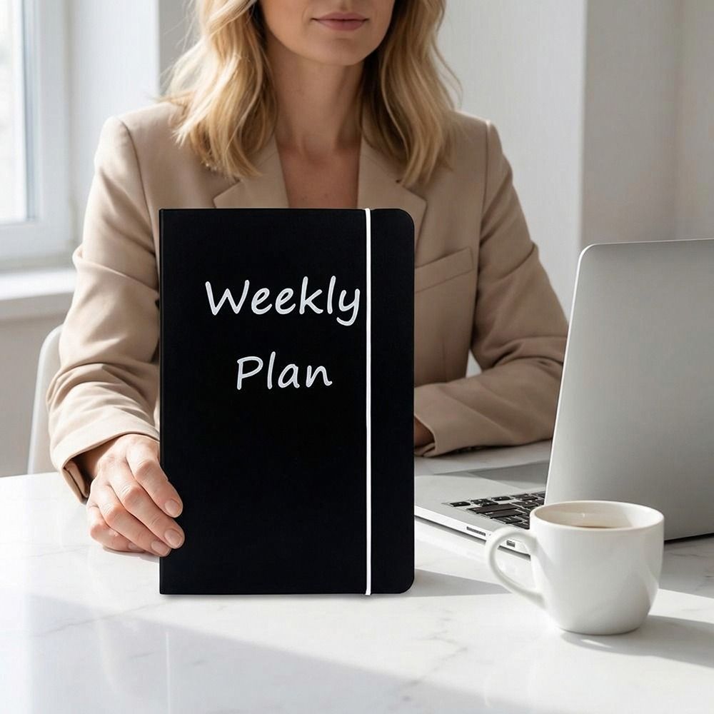 Planner Weekly Budget - مخطط مقاس A6 مع غلاف للميزانية