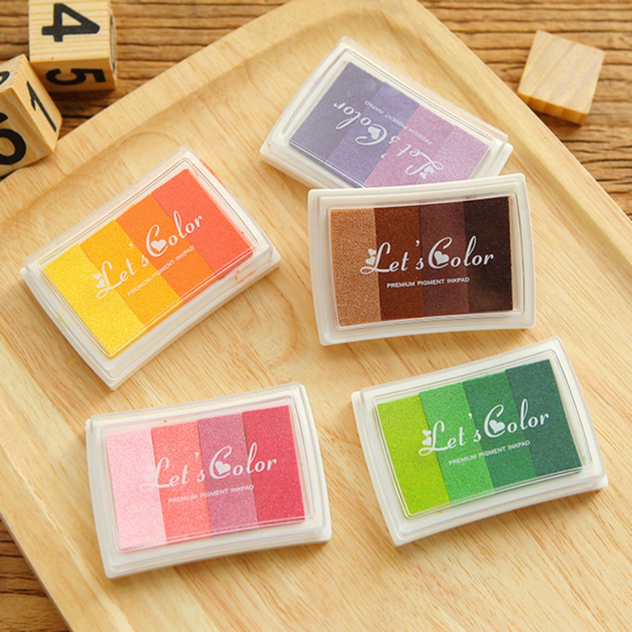 Self Inking Stamp - وسادة حبر متدرجة الألوان للحرف اليدوية،