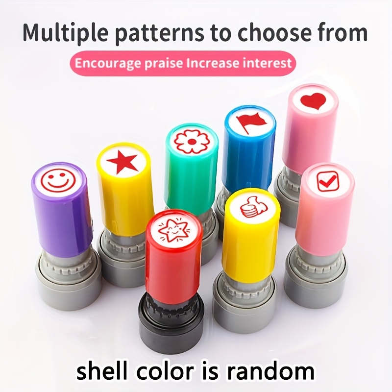 Self Inking Stamp - طوابع ملونة للمعلمين 5 قطع ذاتية