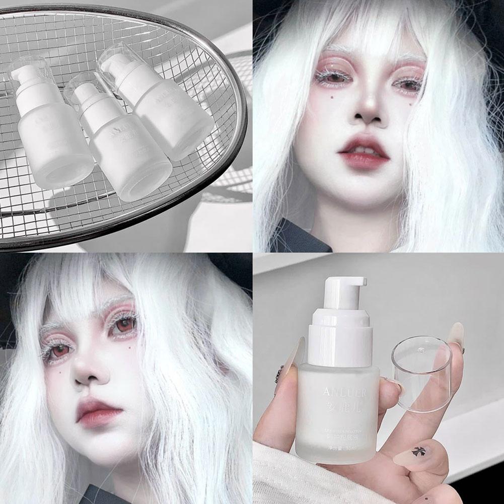 Correction Fluid White - كريم أساس سائل أبيض مطفأ اللمعة،