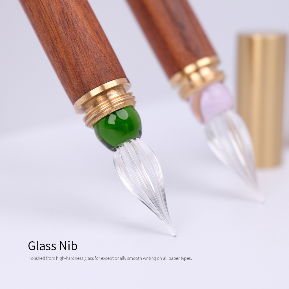 قلم زجاجي بمقبض خشبي من سيمي آ - مراجعة Stationery Supplier وسعره