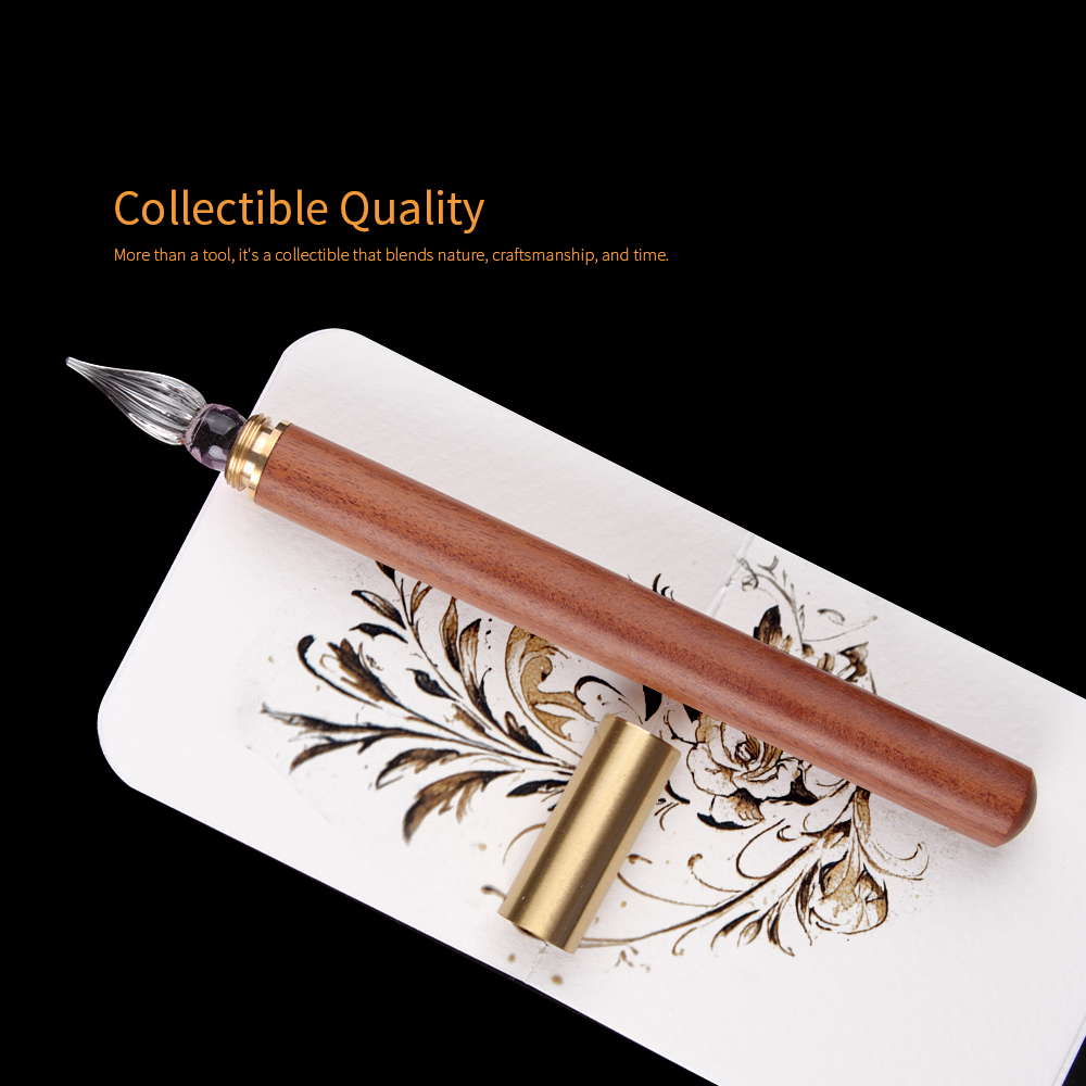 قلم زجاجي بمقبض خشبي من سيمي آ - مراجعة Stationery Supplier وسعره