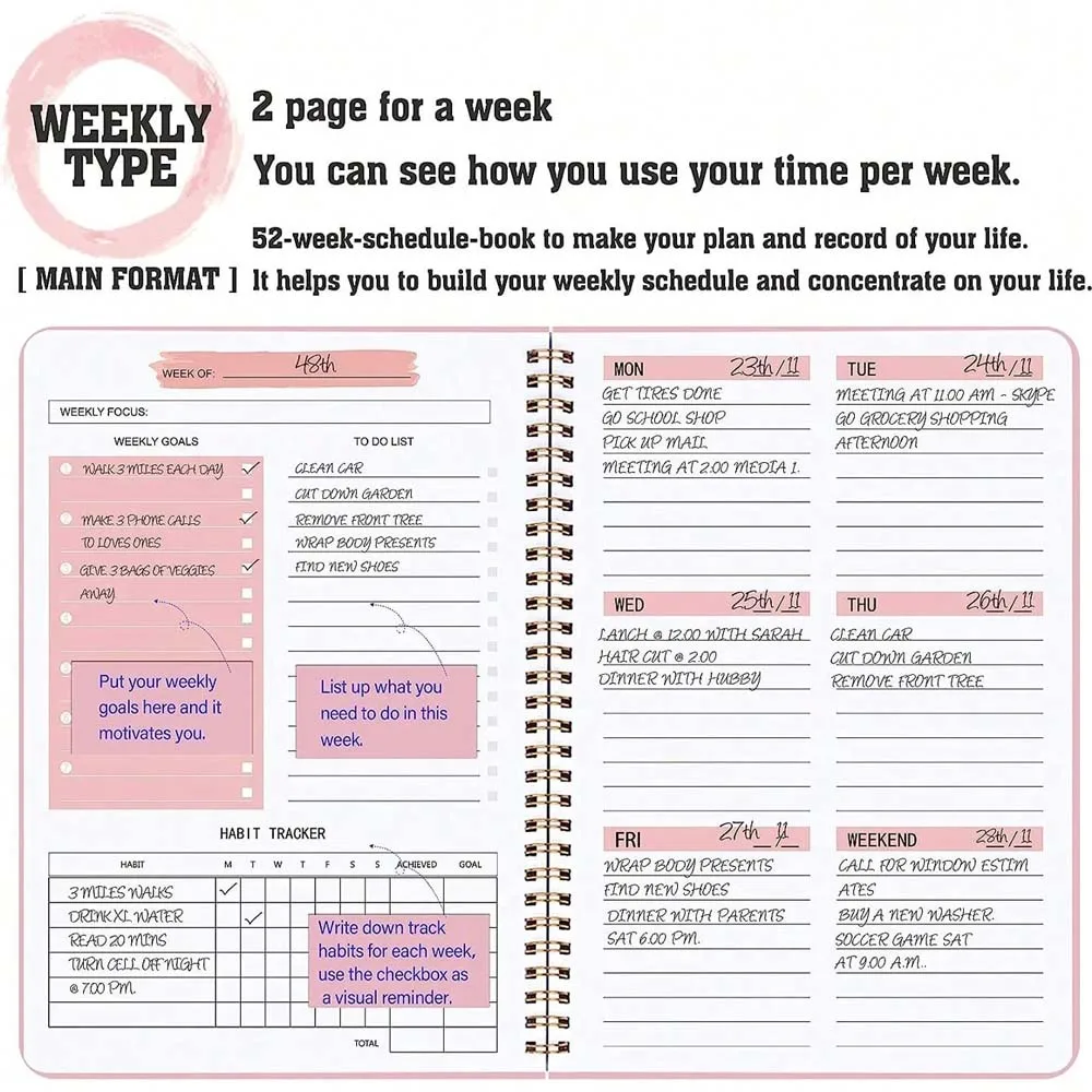 مخطط أسبوعي A5 بتصميم أنيق وبس - مراجعة Planner Weekly Budget وسعره