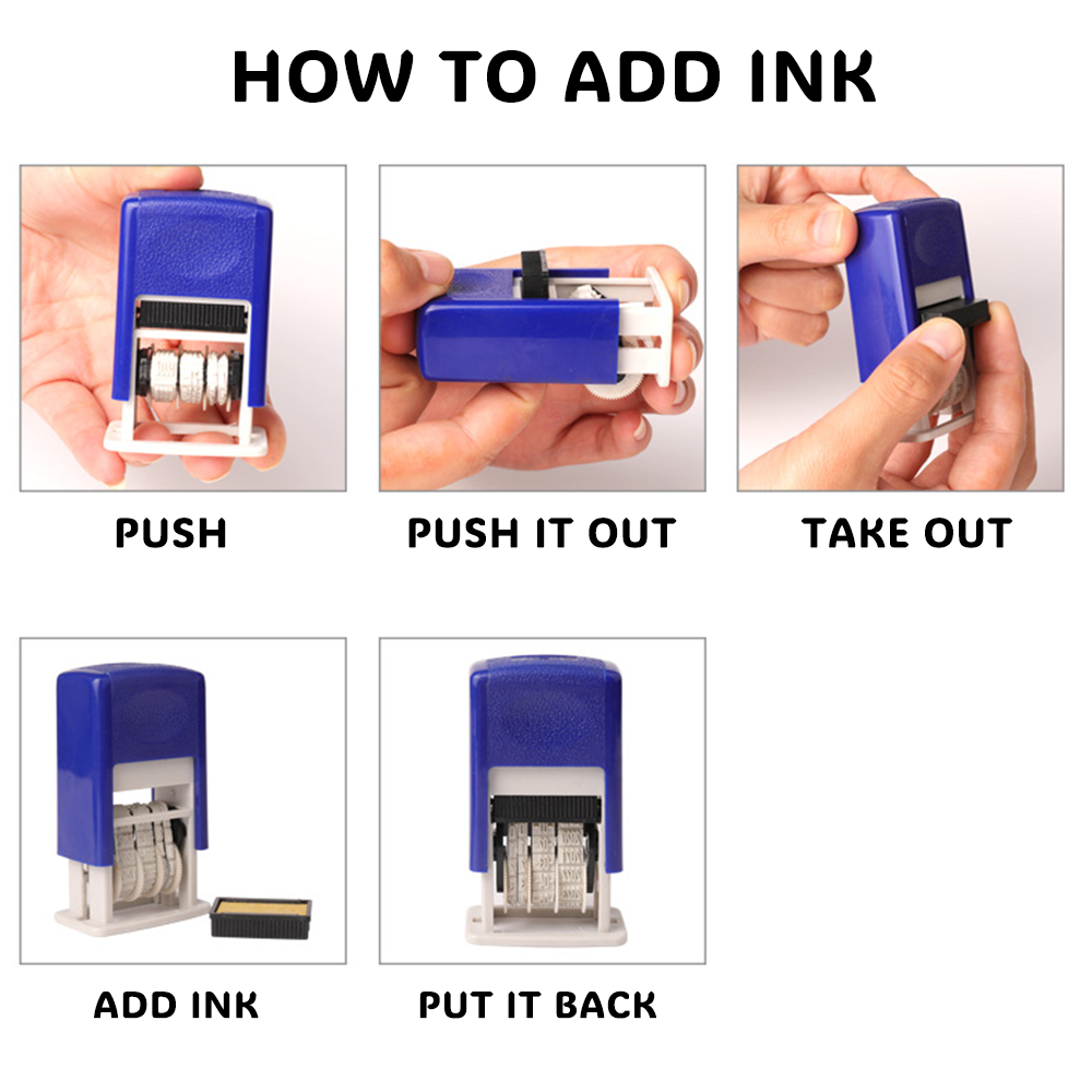 ختم التاريخ ذاتي الحبر للورق،  - مراجعة Self Inking Stamp وسعره