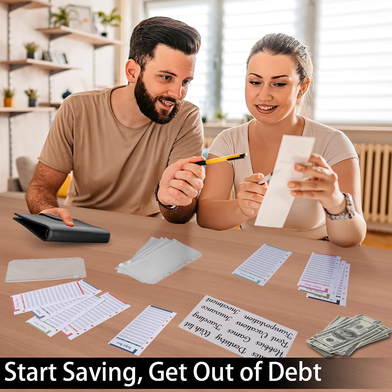 حافظة ميزانية A6 مع مغلف نقدي، - مراجعة Planner Weekly Budget وسعره