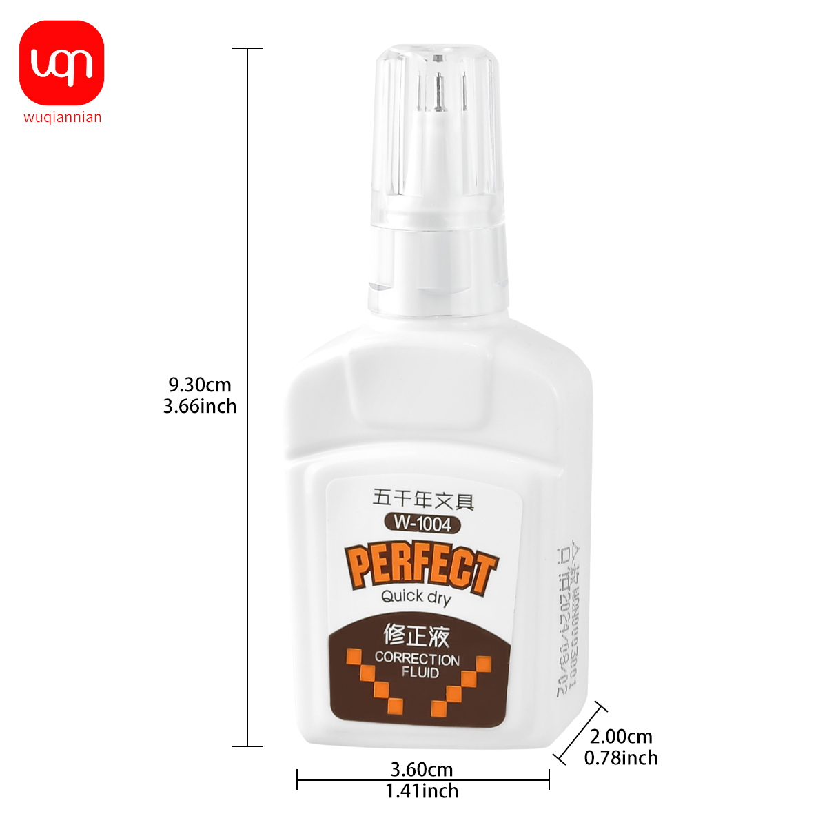 WQN-3/6/12PCS18ml تصحيح السائل - مراجعة Correction Fluid White وسعره