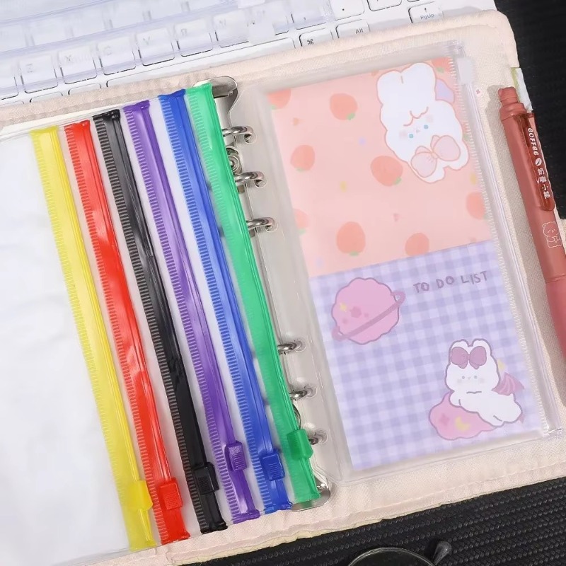 2-12 قطعة جيوب شفافة A6 بـ 6 ف - مراجعة Planner Weekly Budget وسعره