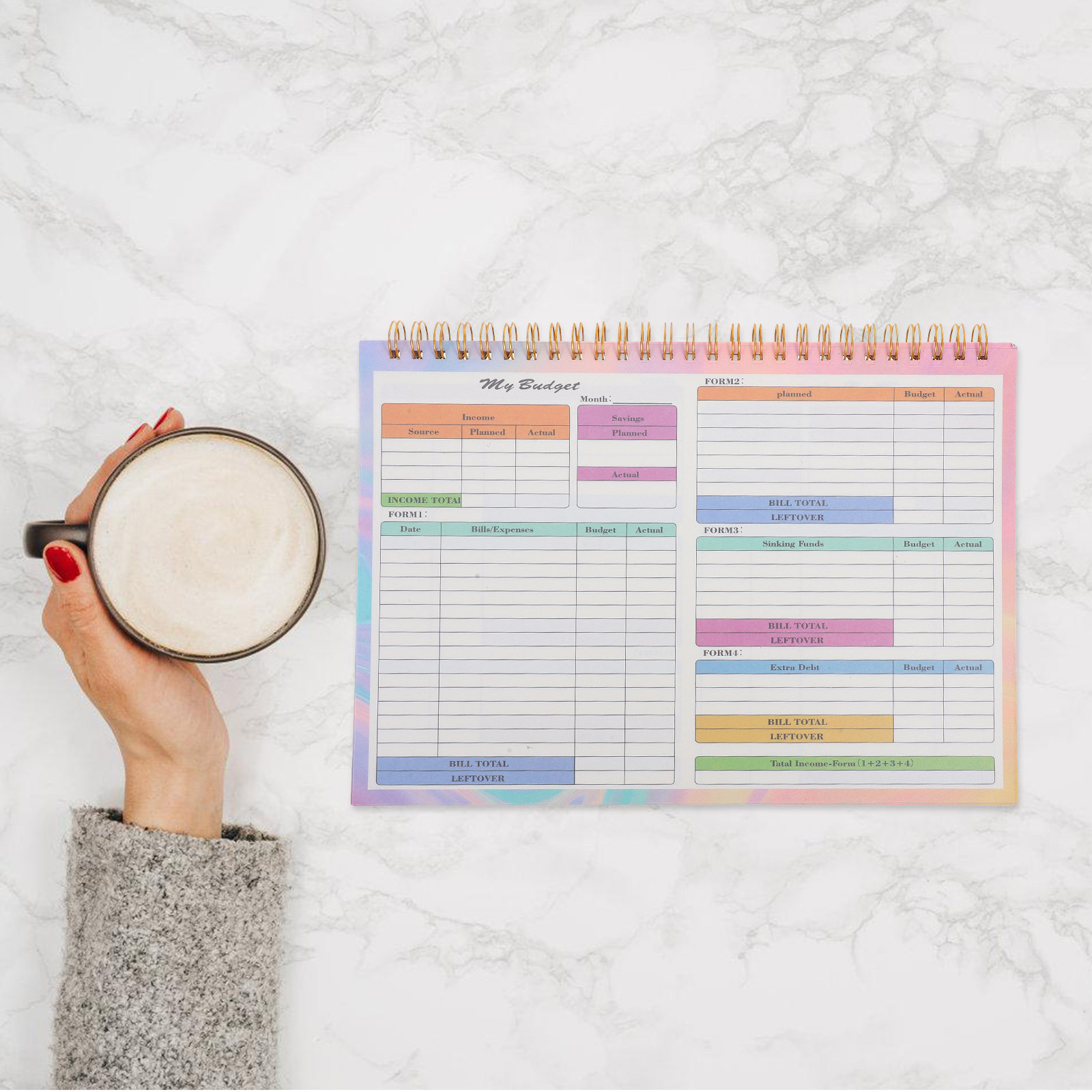 دفتر مالي يومي وأسبوعي B5 لتسج - مراجعة Planner Weekly Budget وسعره