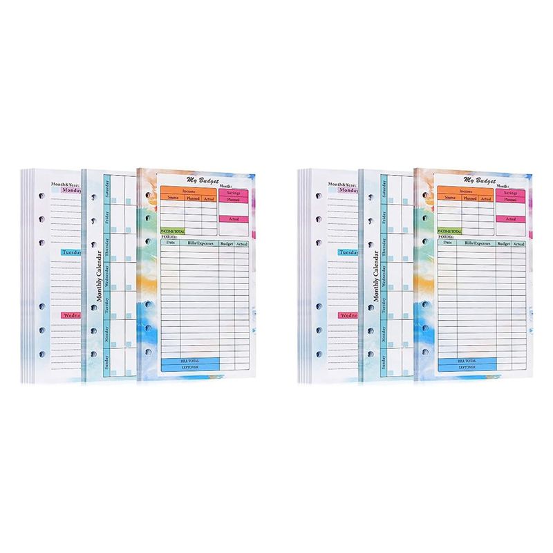 مجموعة N36R-2 من دفاتر التخطيط - مراجعة Planner Weekly Budget وسعره