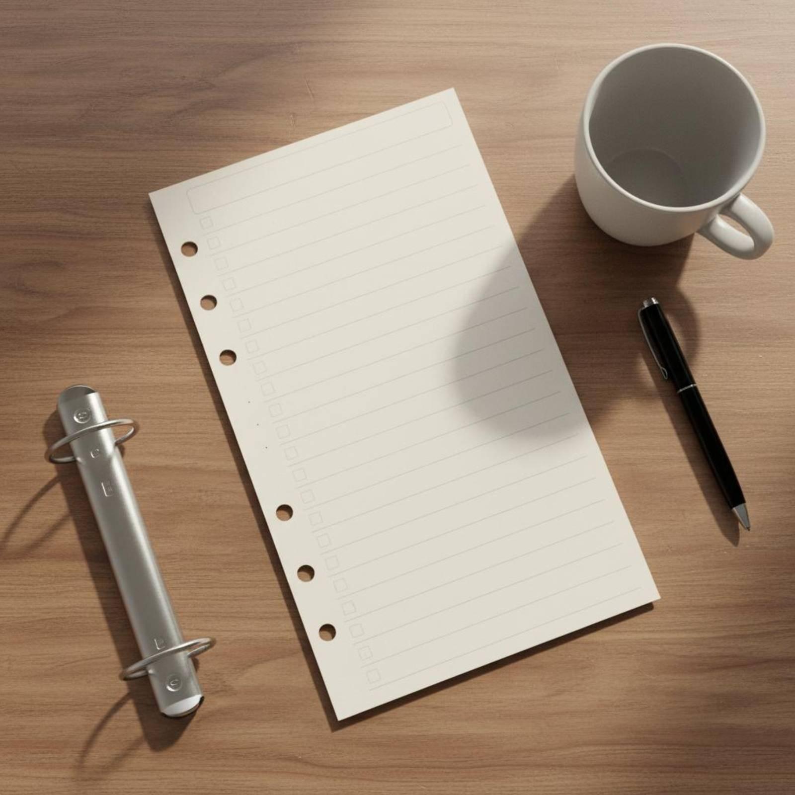 أوراق إعادة تعبئة فضفاضة قياسي - مراجعة Planner Weekly Budget وسعره