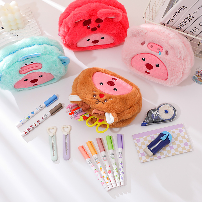 حقيبة أقلام كرتونية من القطيفة - مراجعة Pencil Case Large وسعره