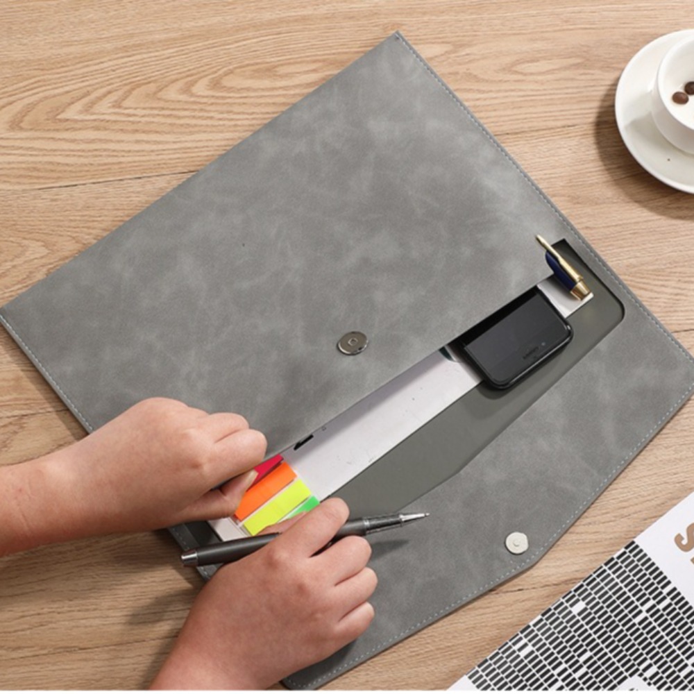 حقيبة ملفات من الجلد الصناعي،  - مراجعة Supply Of Office Stationery وسعره