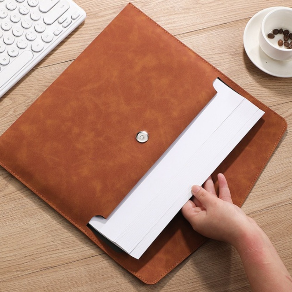 حقيبة ملفات من الجلد الصناعي،  - مراجعة Supply Of Office Stationery وسعره
